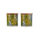 Sante Art Palm Airtight Glass Jars - 2 Pcs