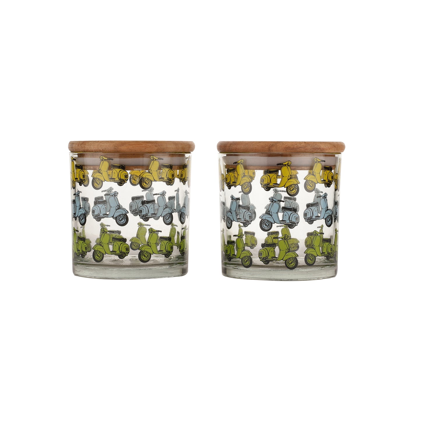 Sante Scooter Airtight Glass Jars - 2Pcs,