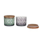 Sante ZigZag Airtight Glass Jars - 2Pcs Small